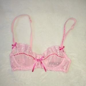 ADORE ME Rose Shadow Floral Lace Demi Bra